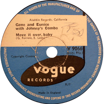 Gene And Eunice - Move It Over Baby Vogue 78